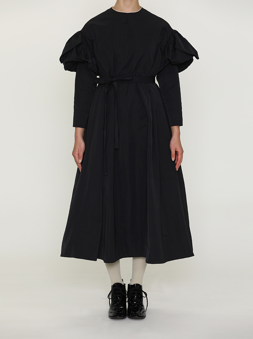 キャピュレットドレス・黒グログラン | DOUBLE MAISON